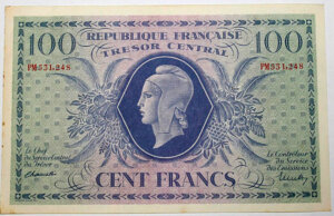 100 francs Marianne type 1943