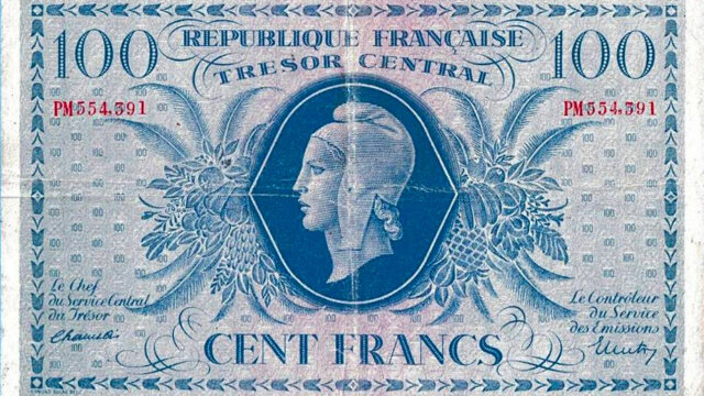 100 francs Marianne type 1943