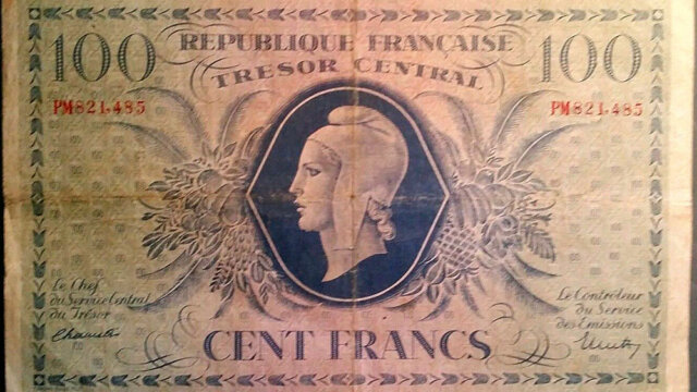 100 francs Marianne type 1943