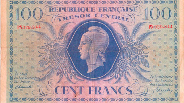 100 francs Marianne type 1943