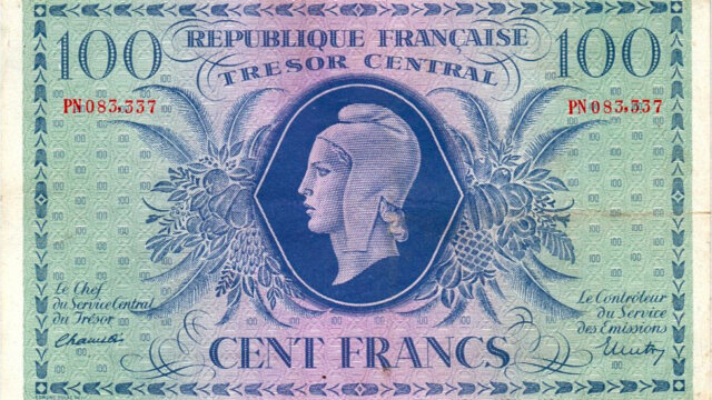 100 francs Marianne type 1943