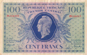 100 francs Marianne type 1943