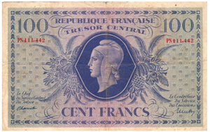 100 francs Marianne type 1943