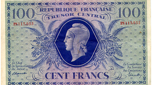 100 francs Marianne type 1943