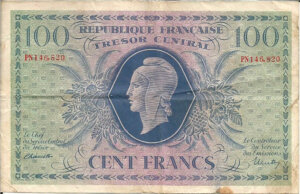 100 francs Marianne type 1943