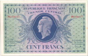 100 francs Marianne type 1943