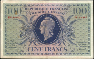 100 francs Marianne type 1943