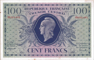 100 francs Marianne type 1943