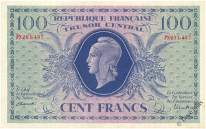 100 francs Marianne type 1943