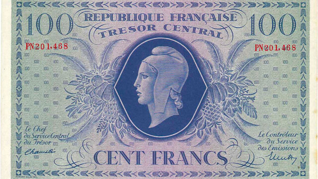 100 francs Marianne type 1943