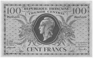 100 francs Marianne type 1943