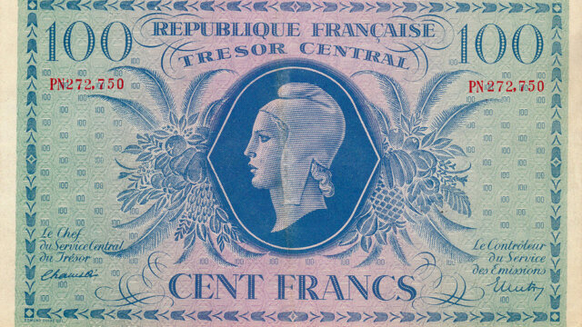 100 francs Marianne type 1943