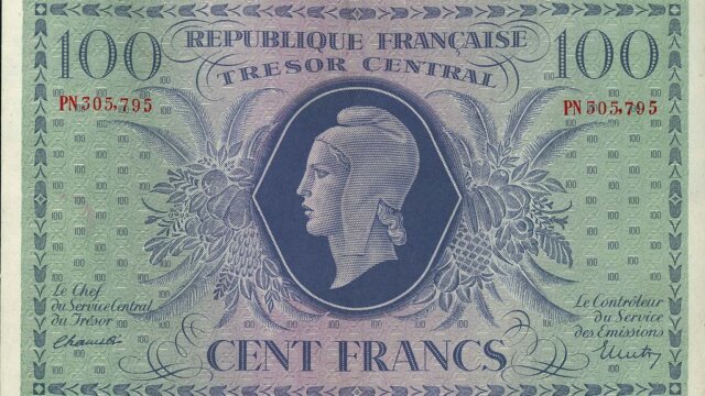 100 francs Marianne type 1943