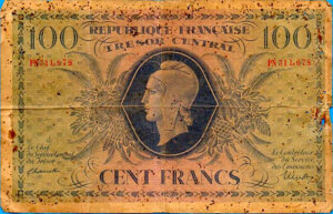 100 francs Marianne type 1943