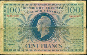 100 francs Marianne type 1943