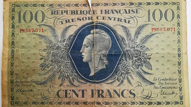 100 francs Marianne type 1943