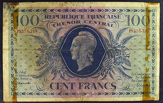 100 francs Marianne type 1943