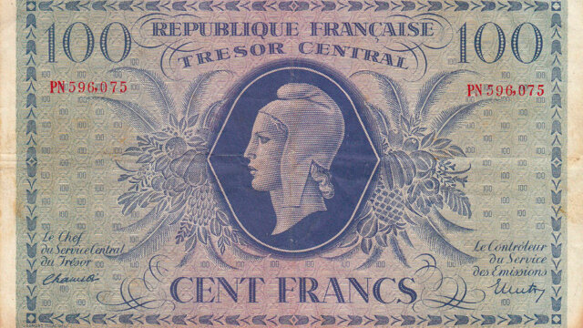 100 francs Marianne type 1943