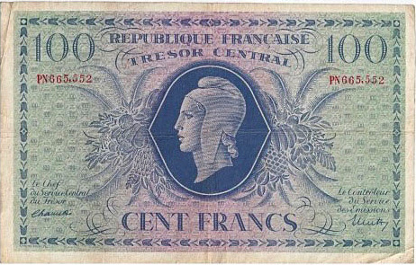 100 francs Marianne type 1943