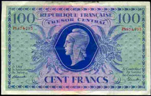 100 francs Marianne type 1943