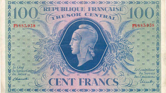 100 francs Marianne type 1943