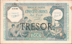 500 francs Algérie type 1943