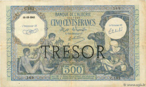 500 francs Algérie type 1943