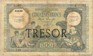 500 francs Algérie type 1943