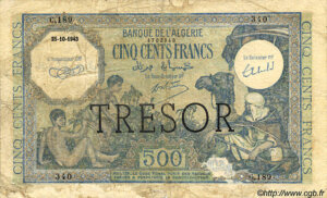 500 francs Algérie type 1943