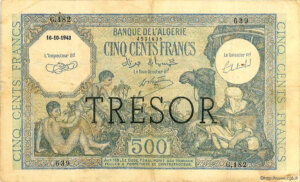 500 francs Algérie type 1943