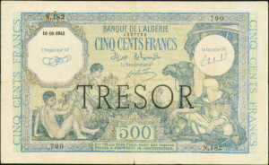 500 francs Algérie type 1943