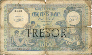 500 francs Algérie type 1943