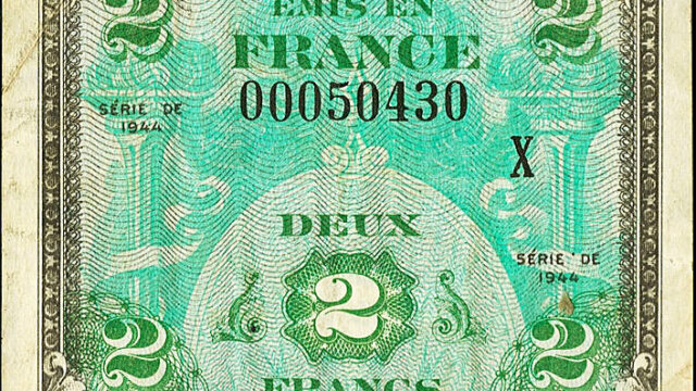 2 francs Drapeau type 1944