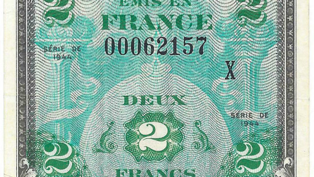 2 francs Drapeau type 1944