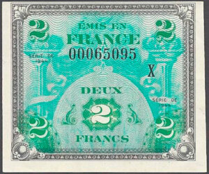 2 francs Drapeau type 1944