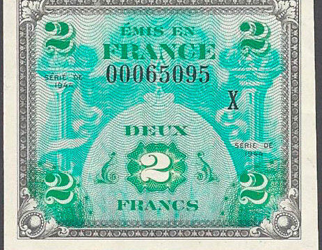 2 francs Drapeau type 1944