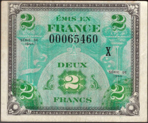 2 francs Drapeau type 1944