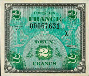 2 francs Drapeau type 1944