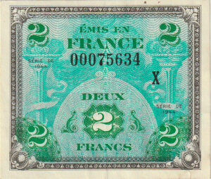 2 francs Drapeau type 1944