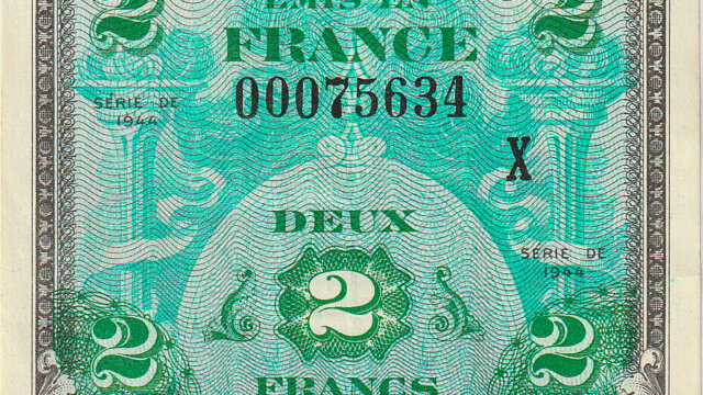 2 francs Drapeau type 1944