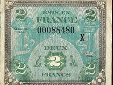 2 francs Drapeau type 1944