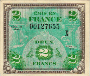 2 francs Drapeau type 1944