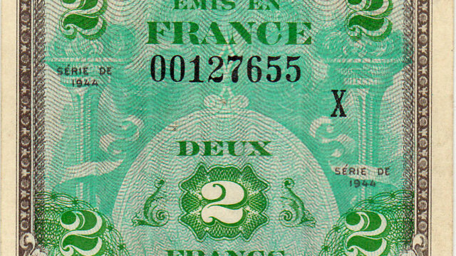 2 francs Drapeau type 1944