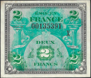 2 francs Drapeau type 1944