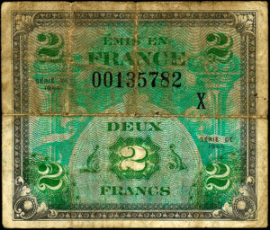 2 francs Drapeau type 1944