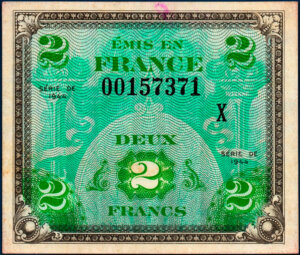 2 francs Drapeau type 1944