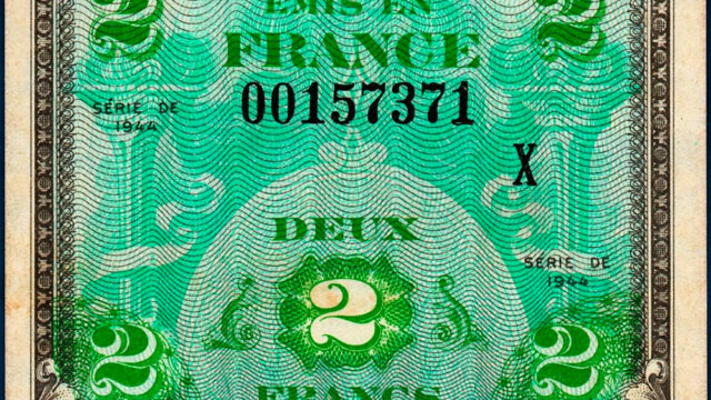 2 francs Drapeau type 1944