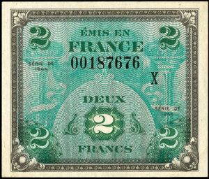 2 francs Drapeau type 1944