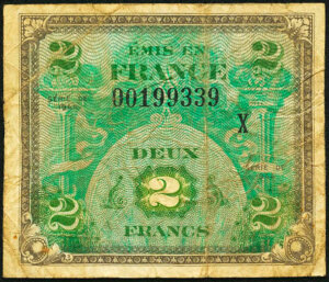 2 francs Drapeau type 1944