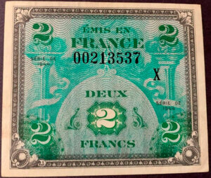 2 francs Drapeau type 1944